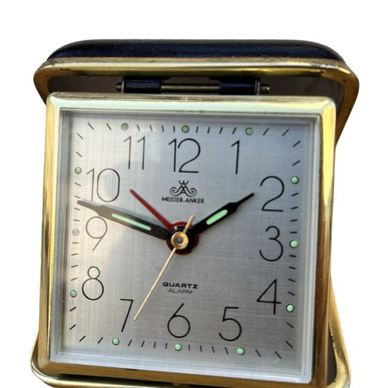Image 1 of Vintage electronic travel alarm clock for Meister-Anker, Germany 1970