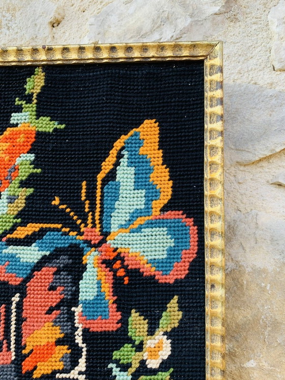 Image 1 of  Arazzi vintage in lana e tela, anni '70, set di 2