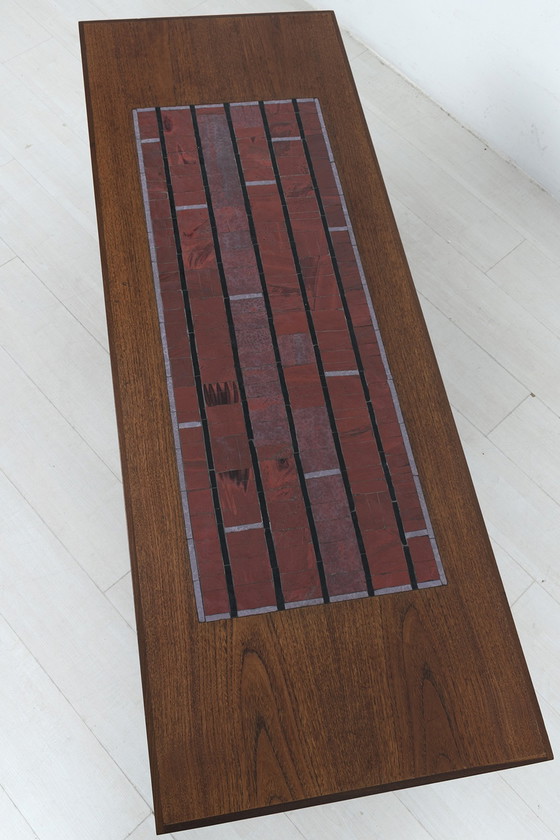 Image 1 of Tavolino da caffè vintage con mosaico