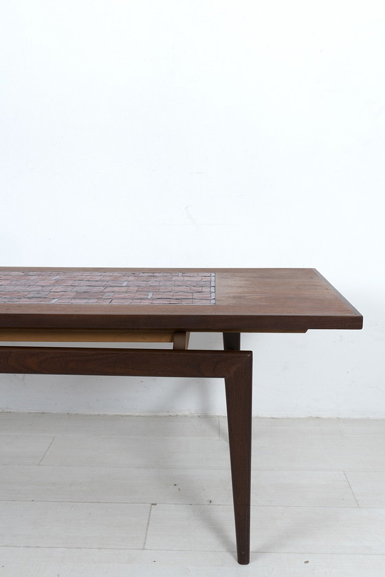 Image 1 of Tavolino da caffè vintage con mosaico