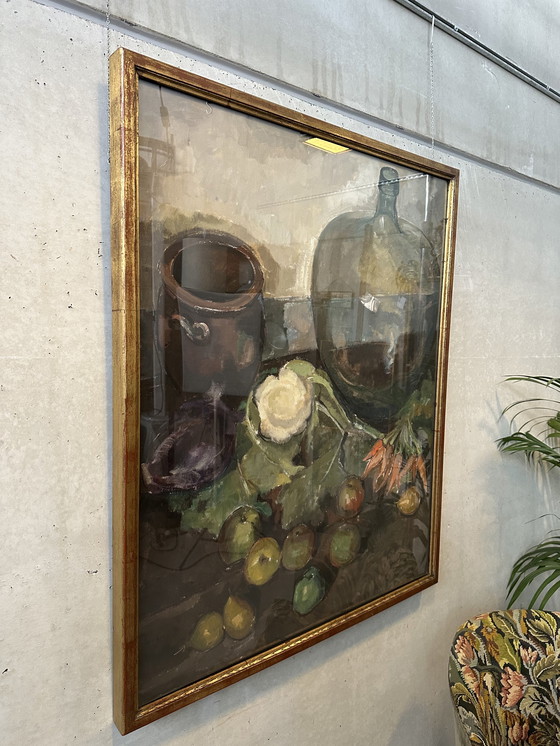 Image 1 of Toile XL "nature morte" - Gust Verelst 1943