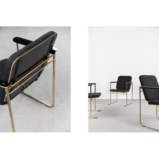 Image 1 of Set of 4 vintage Bauhaus Skaala armchairs by Yrjö Kukkapuro for Avarte, 1980s