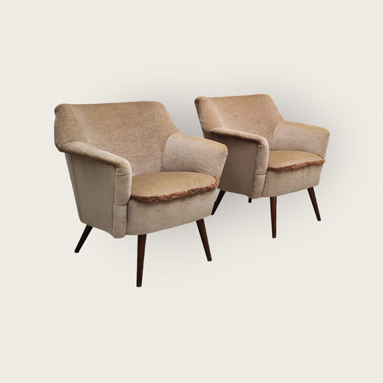 Image 1 of 2x Mid Century armchairs