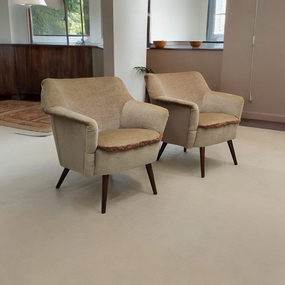 Image 1 of 2x Mid Century armchairs