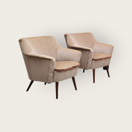 Image 1 of 2x Mid Century armchairs