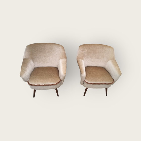 Image 1 of 2x Mid Century armchairs