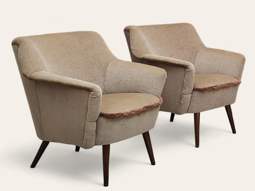 2x Mid Century armchairs