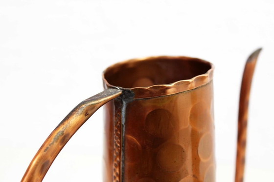 Image 1 of Duo of watering can and moldboard in copper 1960