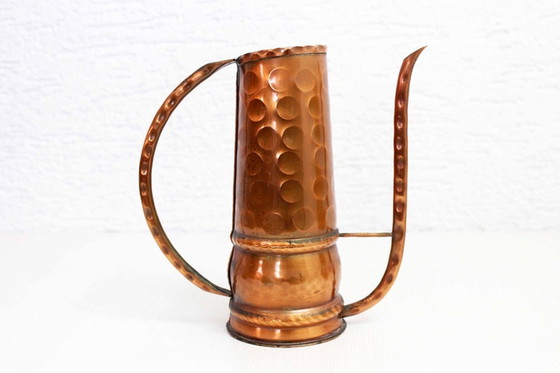 Image 1 of Duo of watering can and moldboard in copper 1960