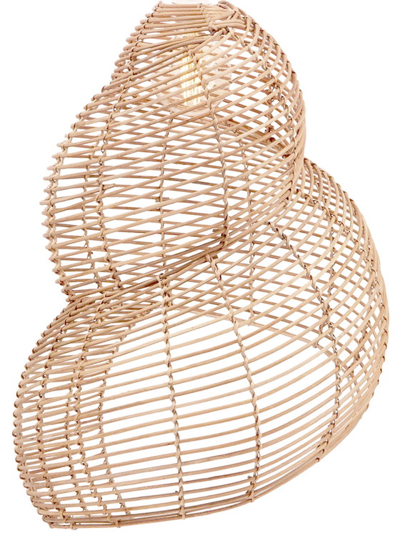 Image 1 of Ceiling light Shell Bamboo Rattan
