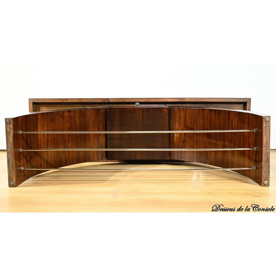 Image 1 of Vintage Art Deco console in rosewood veneer, 1930