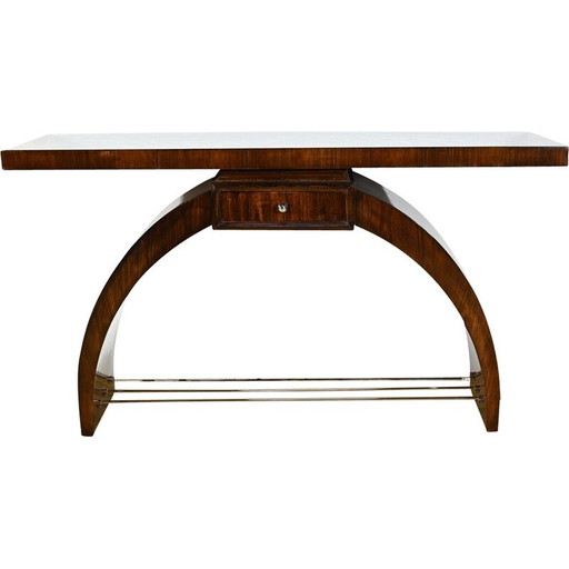 Consolle Art Déco vintage in palissandro, 1930