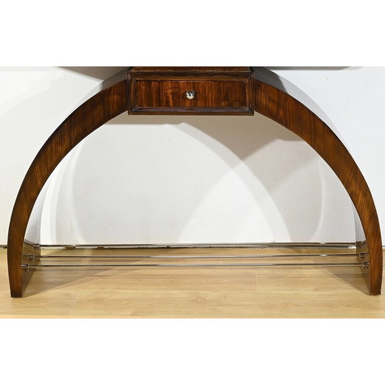 Image 1 of Vintage Art Deco console in rosewood veneer, 1930