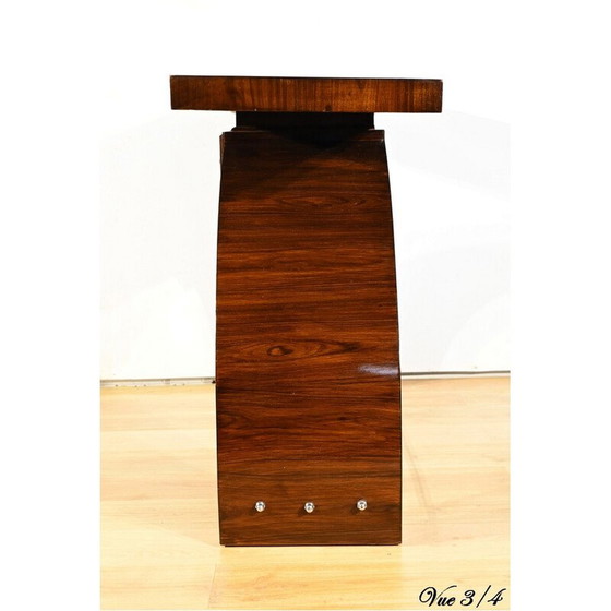 Image 1 of Vintage Art Deco console in rosewood veneer, 1930