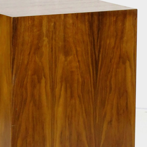 Image 1 of Art Deco walnut pedestal pedestal 1950s