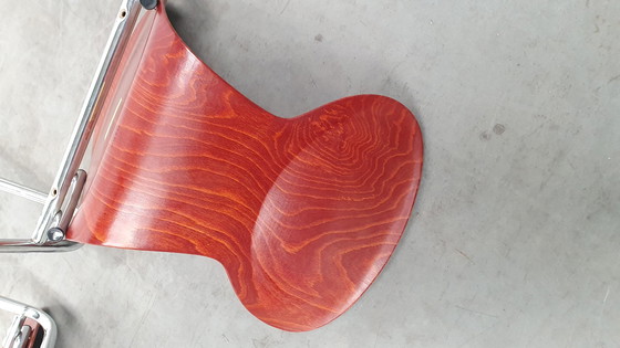 Image 1 of 4x Chaise design industrielle empilable Eromes pagholz