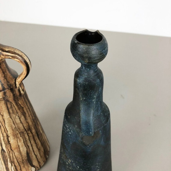 Image 1 of Pair of vintage ceramic vases by Gerhard Liebenthron, Germany 1980