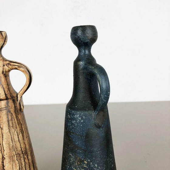 Image 1 of Pair of vintage ceramic vases by Gerhard Liebenthron, Germany 1980