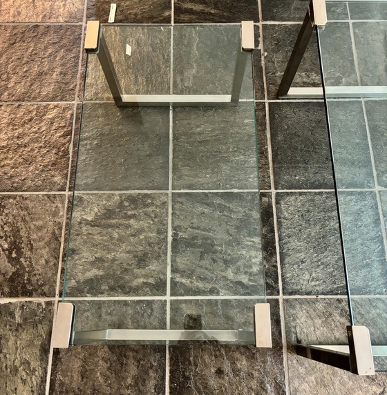 Image 1 of Glass Coffee Table 90X90X46 2 Side Table 44X82X41 Top 13Mm