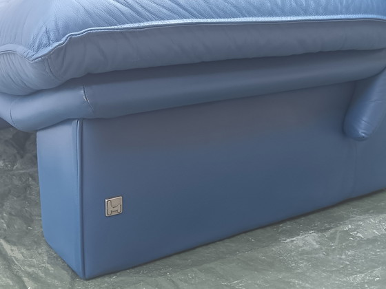 Image 1 of Blue sofa Nicoletti Salotti 1980s