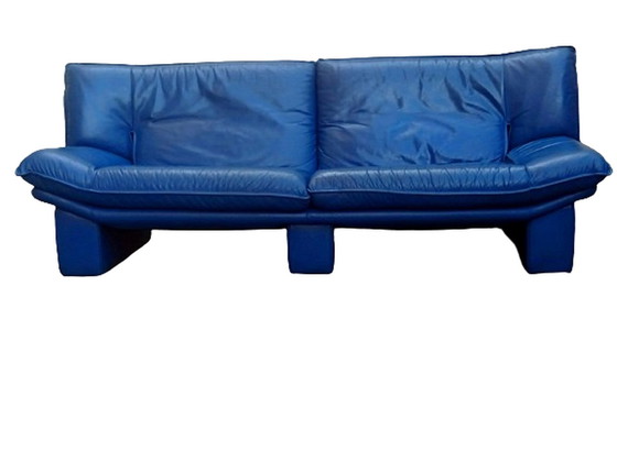 Image 1 of Blue sofa Nicoletti Salotti 1980s