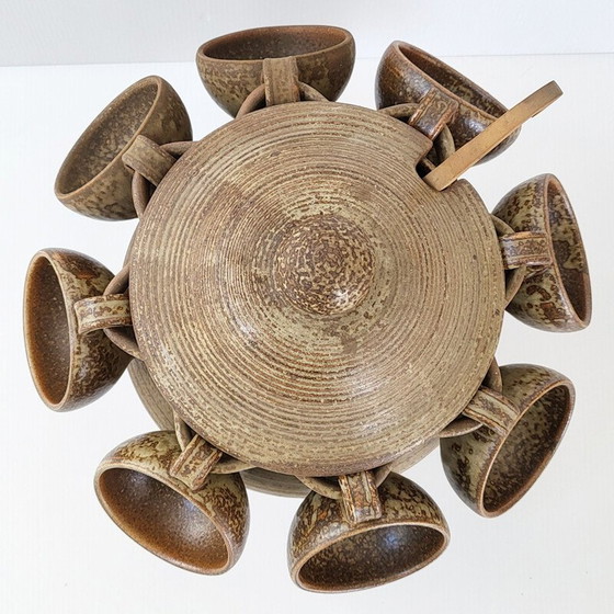 Image 1 of Vintage Keraluc stoneware punch set, 1970