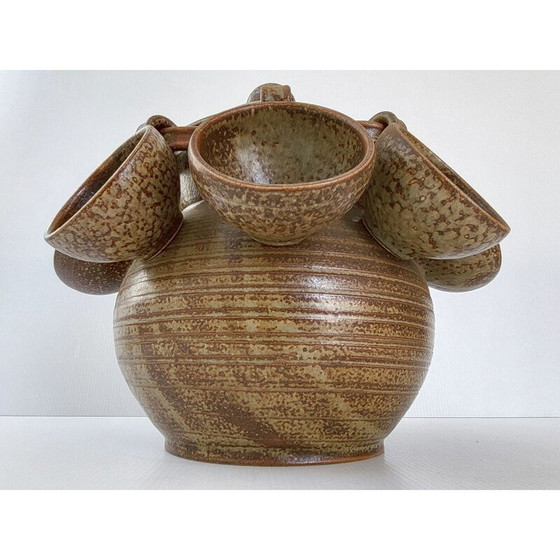 Image 1 of Vintage Keraluc stoneware punch set, 1970