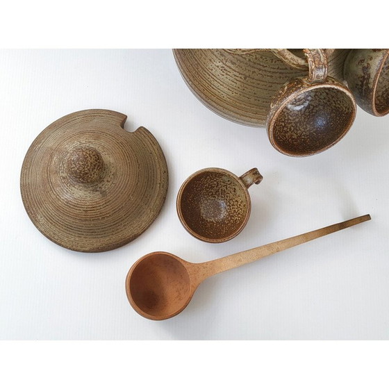 Image 1 of Vintage Keraluc stoneware punch set, 1970