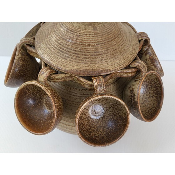 Image 1 of Vintage Keraluc stoneware punch set, 1970