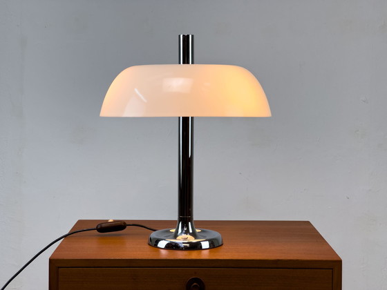 Image 1 of Chrome Table Lamp From Hillebrand, 1970S