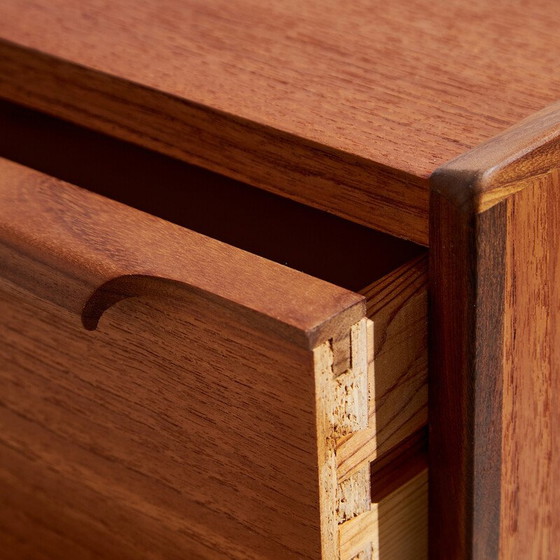 Image 1 of Vintage teak chest of drawers with 6 drawers, Denmark 1960