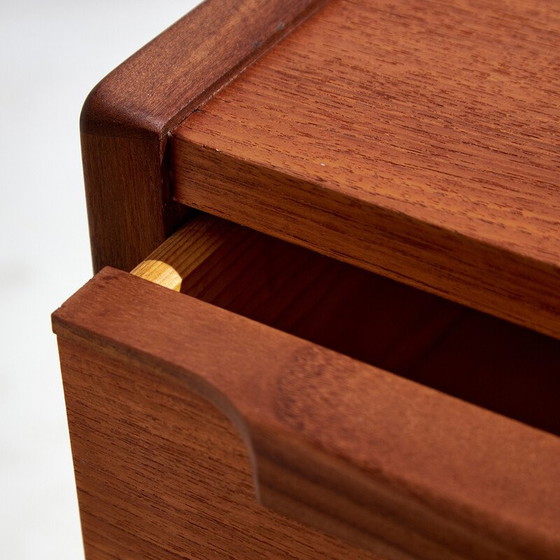 Image 1 of Vintage teak chest of drawers with 6 drawers, Denmark 1960
