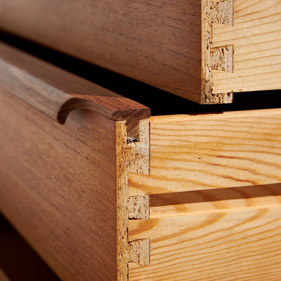 Image 1 of Vintage teak chest of drawers with 6 drawers, Denmark 1960