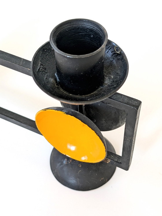 Image 1 of Danish Candelabra | Pop Art Midcentury | Cast Iron