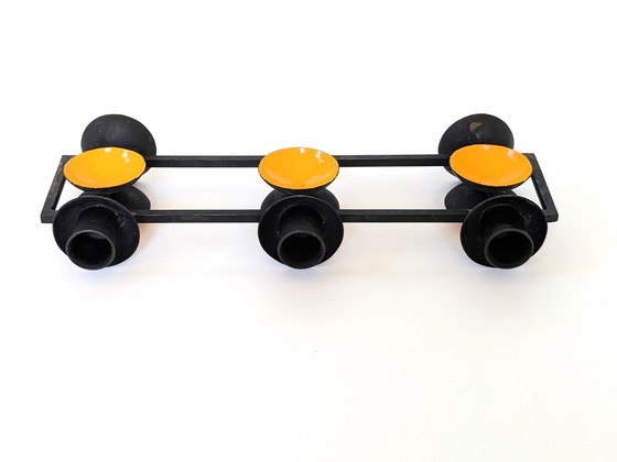 Image 1 of Danish Candelabra | Pop Art Midcentury | Cast Iron