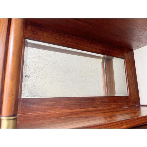 Image 1 of Vintage solid wood display cabinet, 1920-1930s