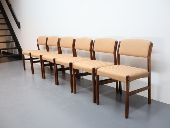 Image 1 of Set Of 6 Danish Chairs Rosewood