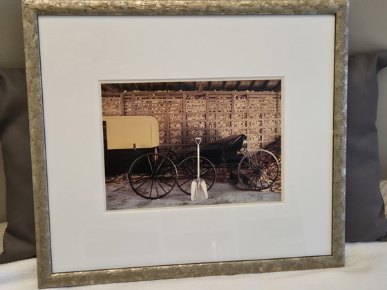 Image 1 of A rare set of 6 framed Amish photographs, 4 signed by the photographer Us Photographer Bill Coleman & 2 unsigned.