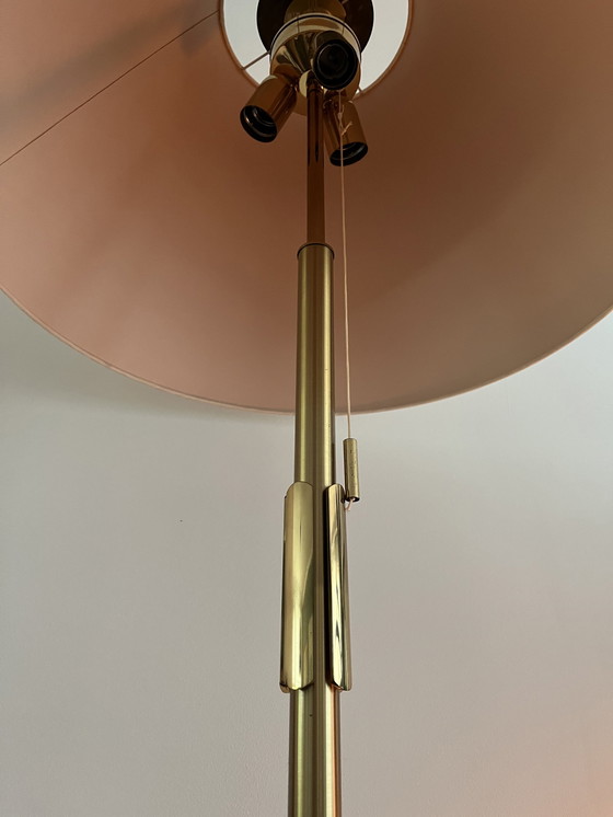 Image 1 of Lampada da terra vintage in ottone B+w Leuchten x 2 