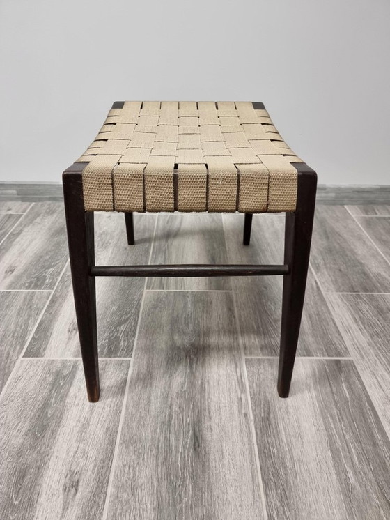 Image 1 of Vintage Oak Footrest By Jan Vanek