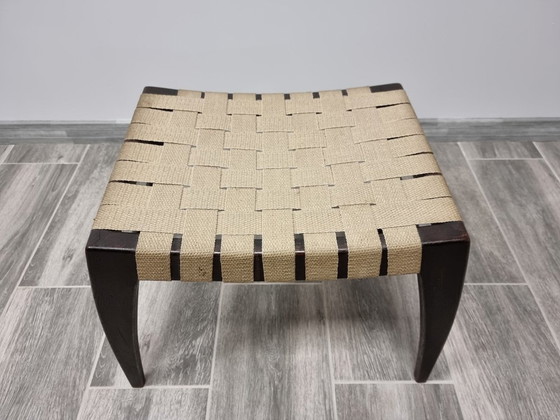 Image 1 of Vintage Oak Footrest By Jan Vanek