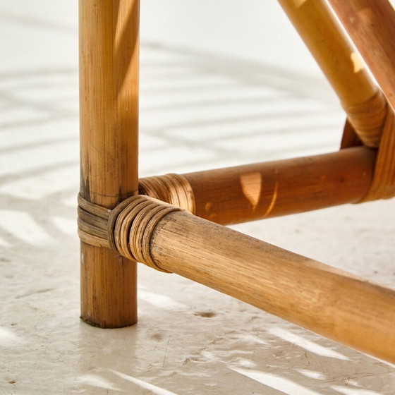 Image 1 of Vintage bamboo cradle, 1960