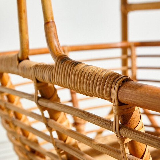 Image 1 of Vintage bamboo cradle, 1960
