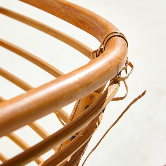 Image 1 of Vintage bamboo cradle, 1960