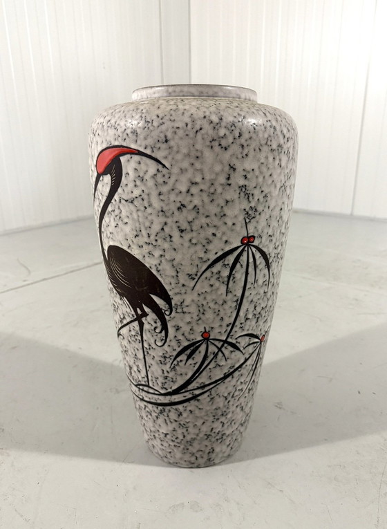 Image 1 of Vaso da terra Crane della Germania Ovest, anni '60