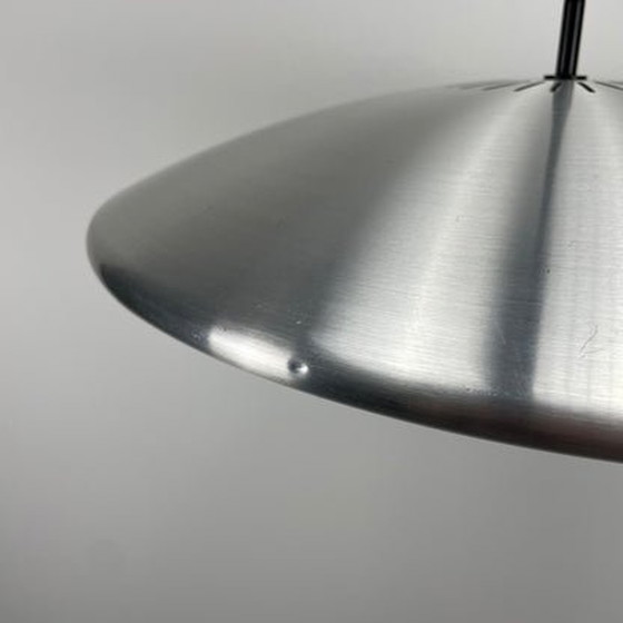 Image 1 of Mist & Mørup Diskos Pendant Lamp - Silver - By Jo Hammerborg - 1960