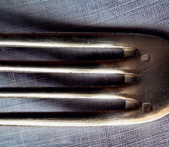 Image 1 of 2 Flatware Fork Spoon Metal Silver Beads From Alfénide / Christofle