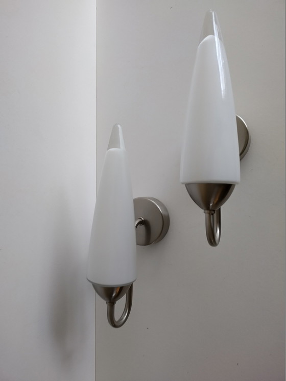 Image 1 of Wall lights - Glass Cone - Vintage