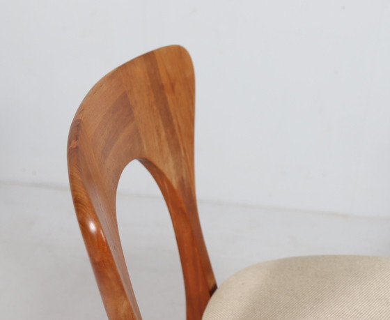 Image 1 of Set of 4 chairs/dining chairs by Niels Koefoed, model: 'Peter', teak, Denmark, 1960s