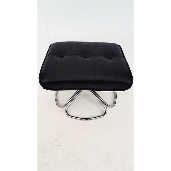 Image 1 of Sillón danés con otomana de Unico (década de 1960)